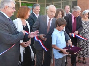 photo inauguration ecole aimé césaire