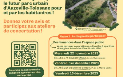 Aulympie, le futur parc urbain créé pour et par les auzevillois ! La phase diagnostic participatif, c’est parti !