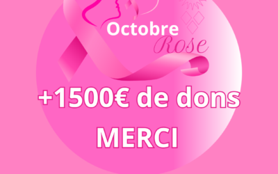 évènement Octobre Rose : plus de 1500€ de dons récoltés pour l’institut de recherche de cancer de Toulouse lors du week-end évènement !