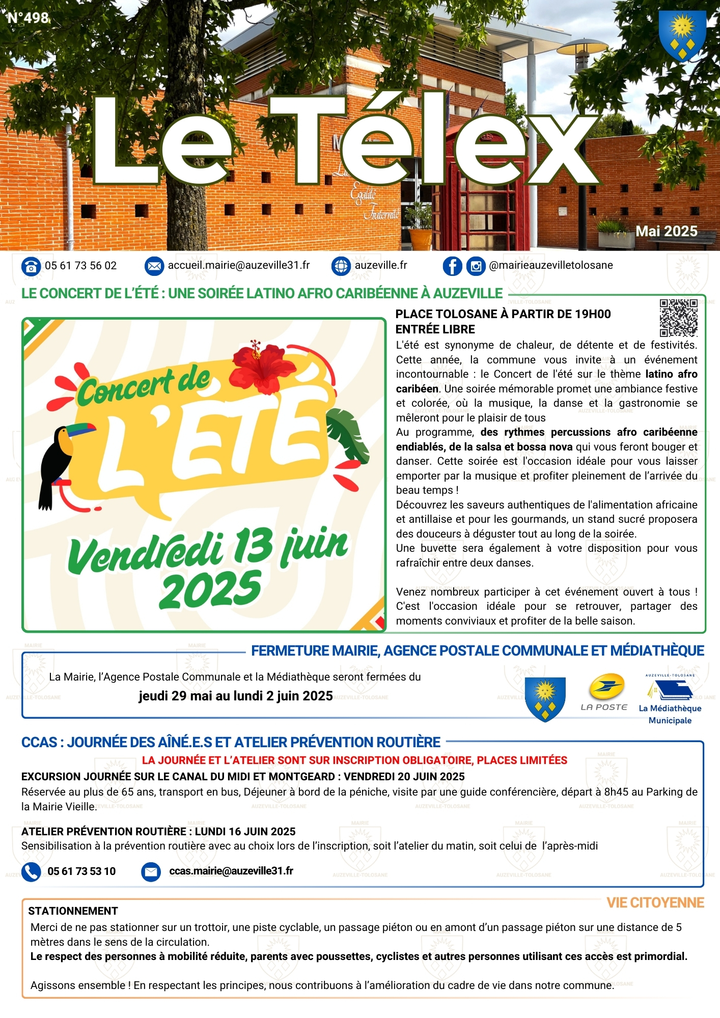 Lire le dernier Télex de juin
