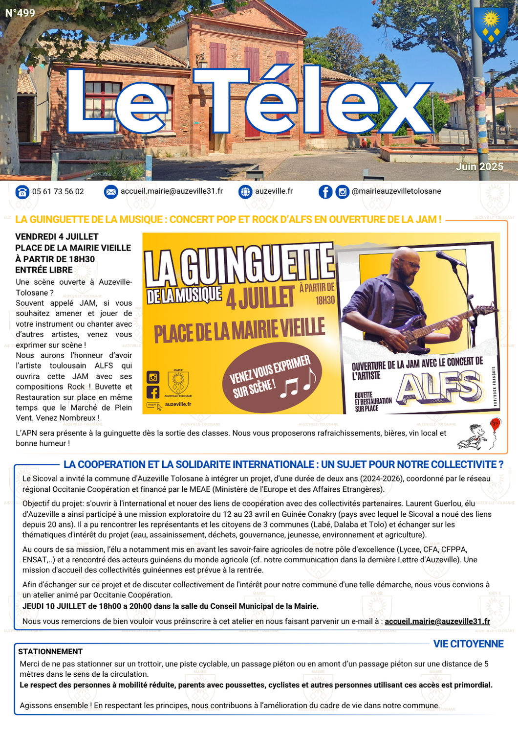 Lire le dernier Télex de juin