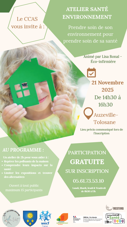 Atelier du CCAS sante environnement le 21 nov 2025