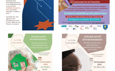 Les ateliers gratuits du CCAS : IA, santé environnement et Mémo’Art !