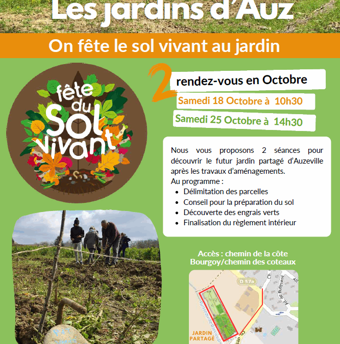 Samedi 25 octobre : dernier jour pour visiter les jardins d’Auz’ !