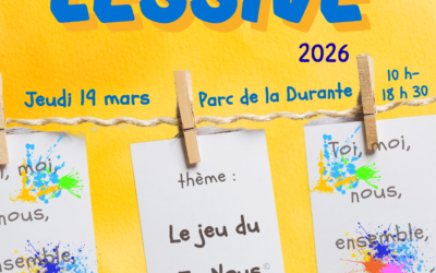Affichez votre œuvre d’art sur le thème du jeu du« Je-nous »® pour la Grande Lessive® 2026 !